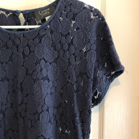 Cynthia Steffe Eyelet Lace Top - Picture 2 of 3